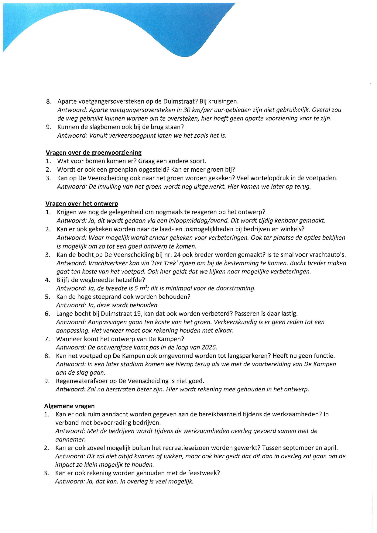 Vraag antwoord brief Pagina 2